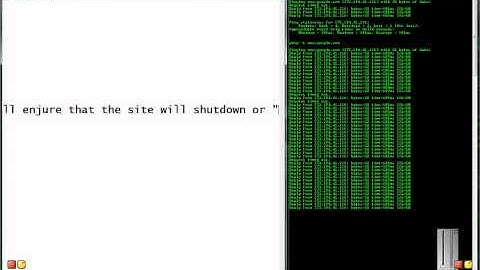 how to ping a website to crash it with cmd