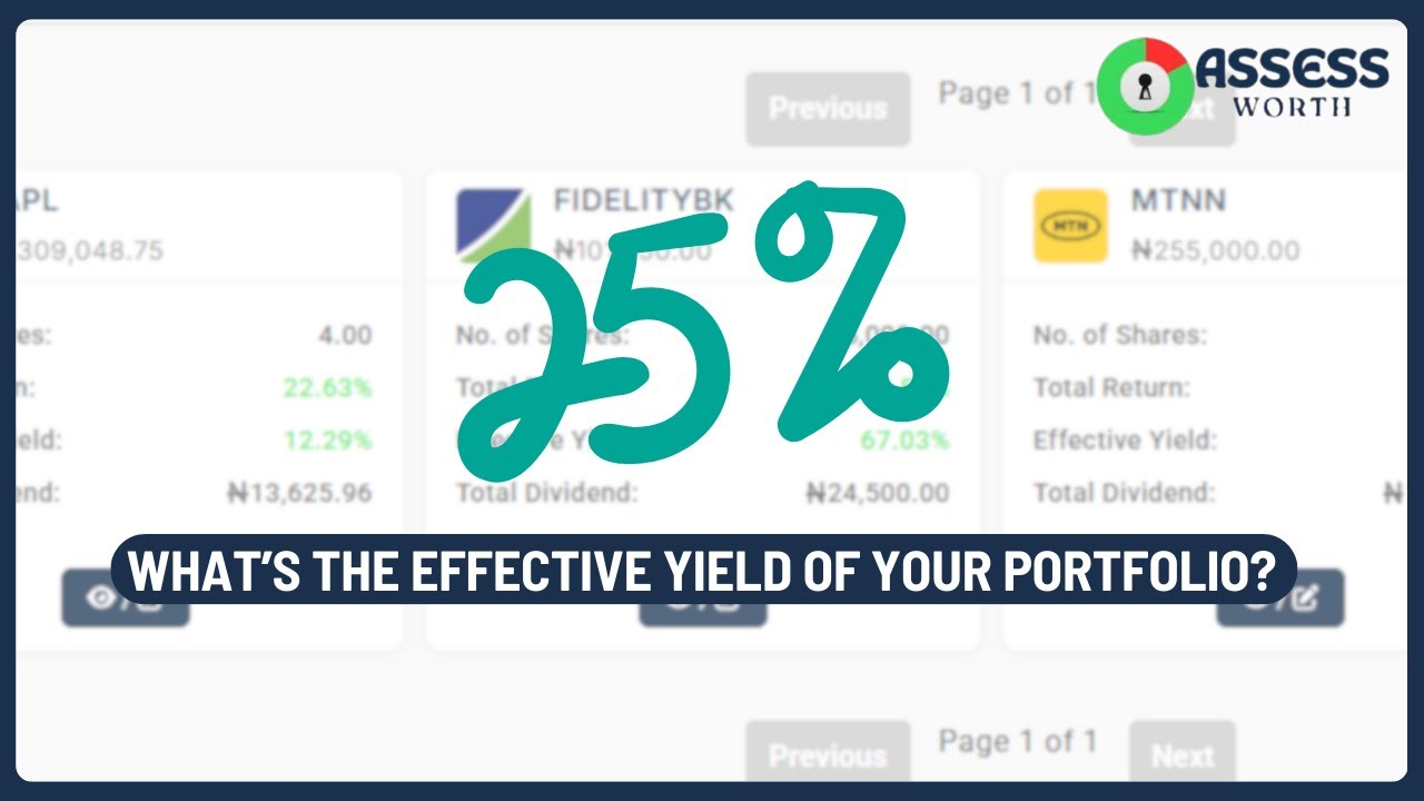 What's the Effective Yield of Your Portfolio - YouTube