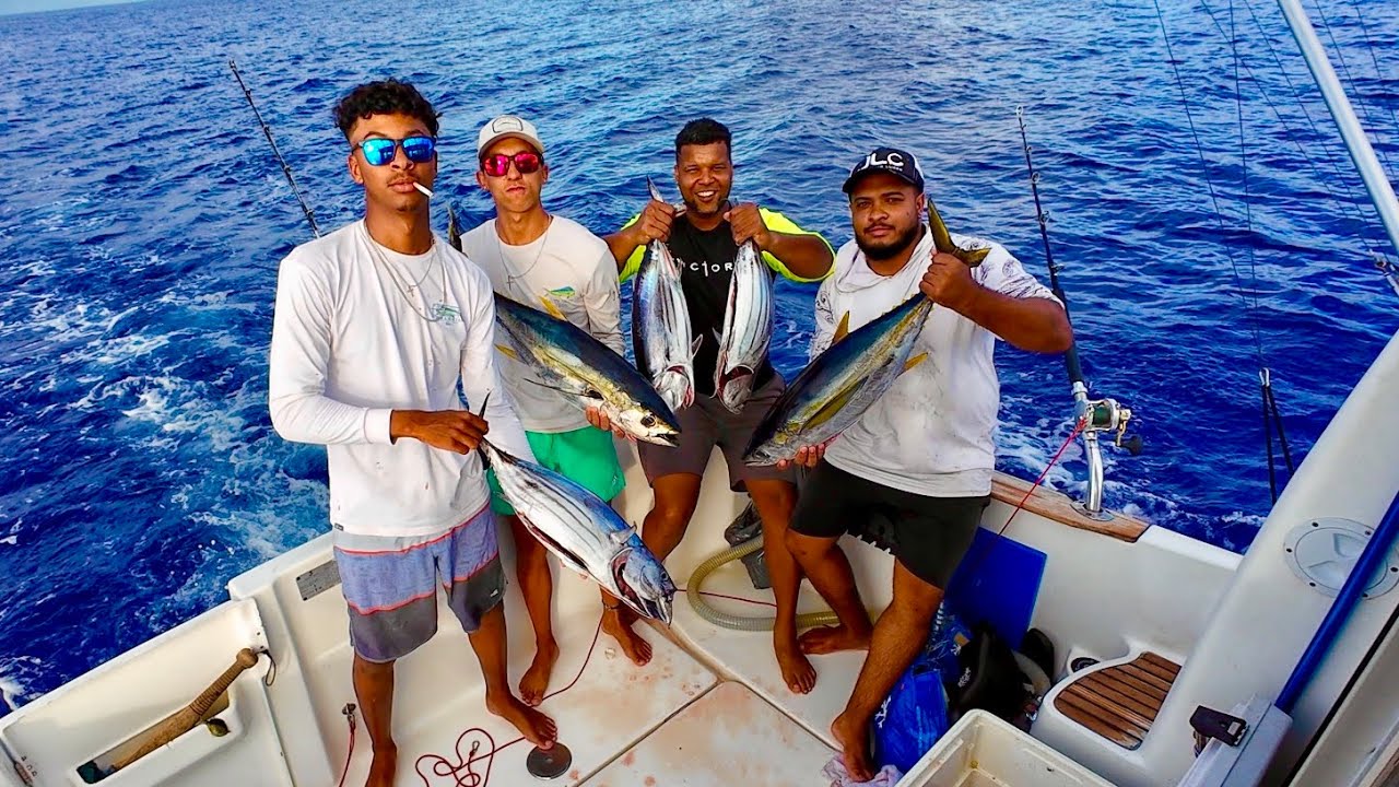 6H pour PÊCHER le THON en mer!! sur l’île de la RÉUNION 🇷🇪
