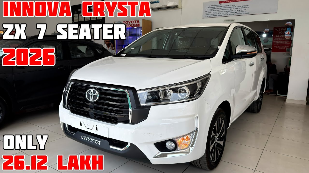 New 2026 Toyota Innova Crysta Zx Review || Toyota Innova Crysta