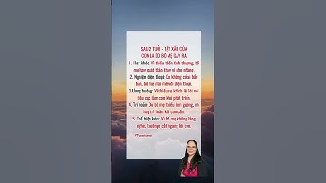 Sau hai tuổi,tật xấu của con là do Bố Mẹ gây ra.Bạn đã biết chưa? .#phamthiminh #