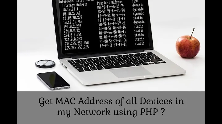 How to get MAC Address of all devices in my network using PHP