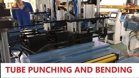 STM tube hole punching and bending machine auto loading full auto
