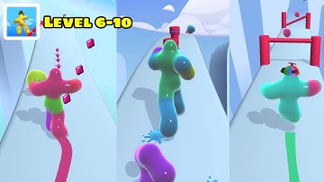 Blob Runner 3D Level 6-10 : Gameplay Walkthrough - Best Games