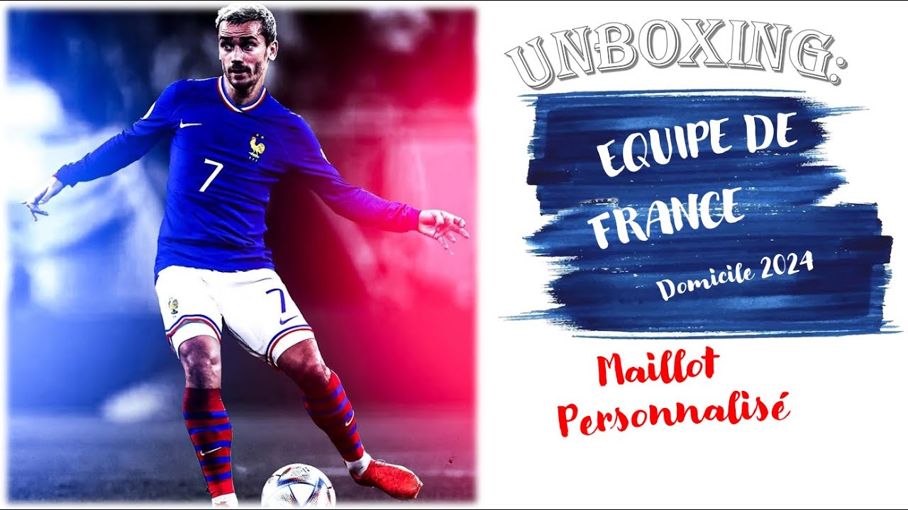 Flocage Officiel Équipe De France 2022/2024 – Mbappé – Neuf – Fabriqué En France