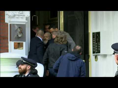Julian Assange jailed for breaching bail conditions (UK) - ITV News - 1st May 2019