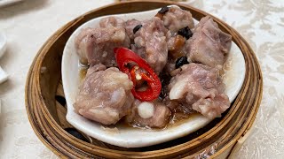 加拿大國慶日去飲茶，Dim Sum on Canada Day: 黑魚子鵝肝燒賣、蘿蔔糕、豉汁蒸排骨、椰汁糕、魚唇燉黃旗斑骨湯