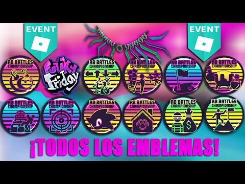 ¡COMO CONSEGUIR LOS 12 EMBLEMAS DEL RB BATTLES 3 + ALAS DEL GANADOR GRATIS! (Roblox)