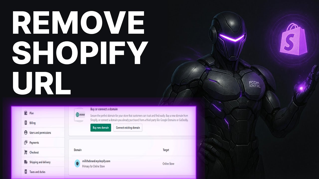How To Remove Shopify From URL (2026) | Domains Settings