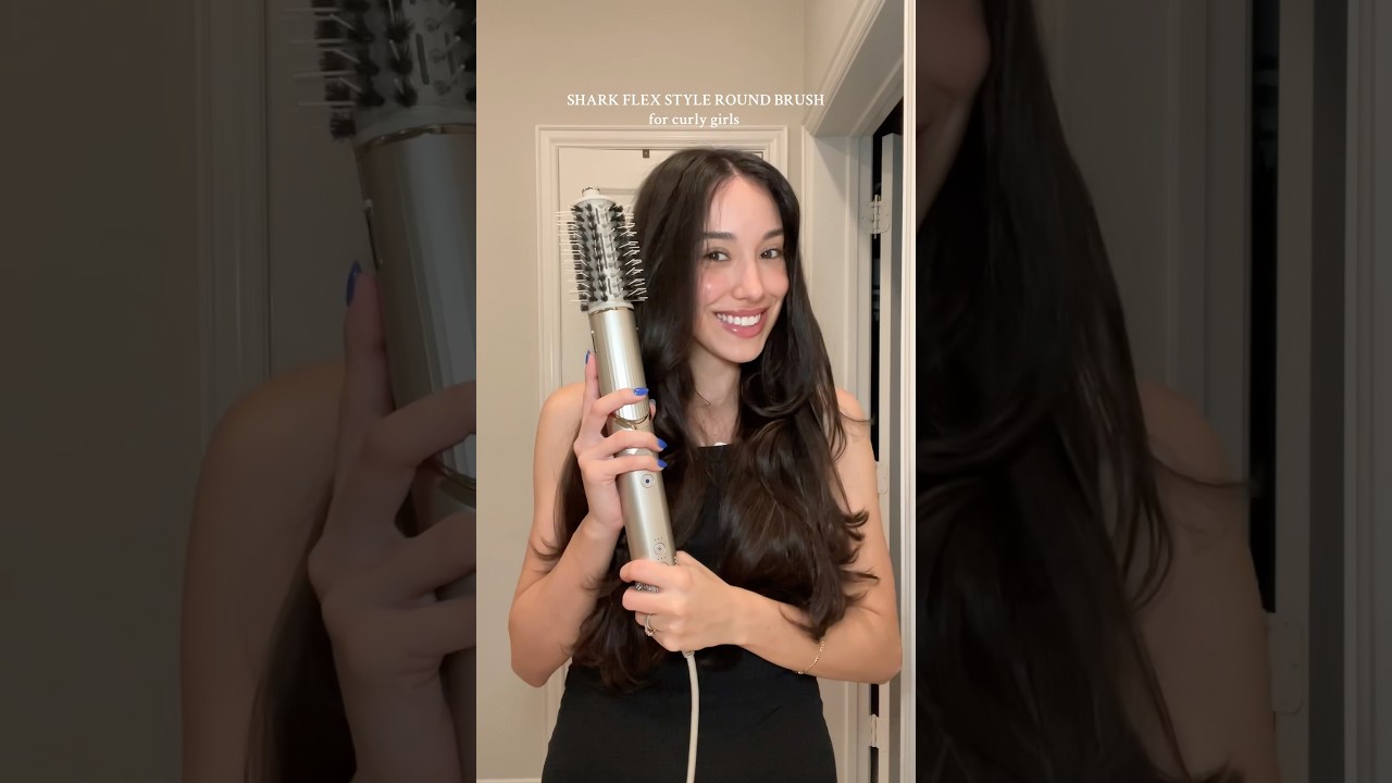 The best blowout for a girl with curly hair! Love my Shark Flex Style 🤩 