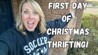 Details First Day of CHRISTMAS Thrifting! || Quick Thrift Haul News