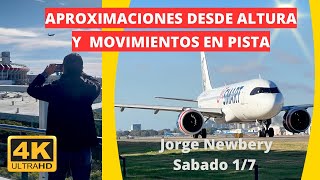 PLANE SPOTTING Aproximaciones desde altura y algunos movimientos en pista Aeroparque Jorge Newbery