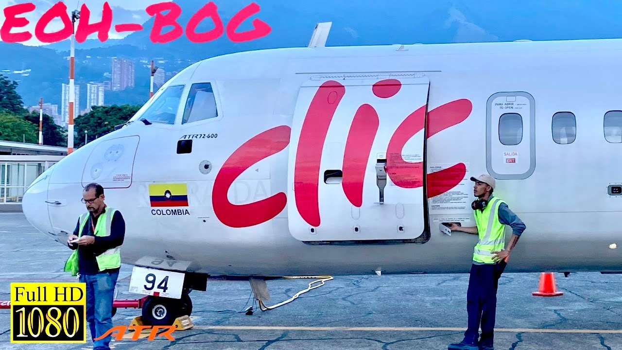 |TRIP REPORT| Clic Air ATR 72-600 | Medellín - Bogotá | Increíble Despegue Sobre Medellín |HD|