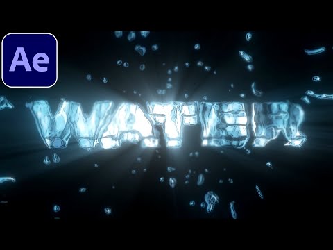 3D Water Text - After Effects Tutorial