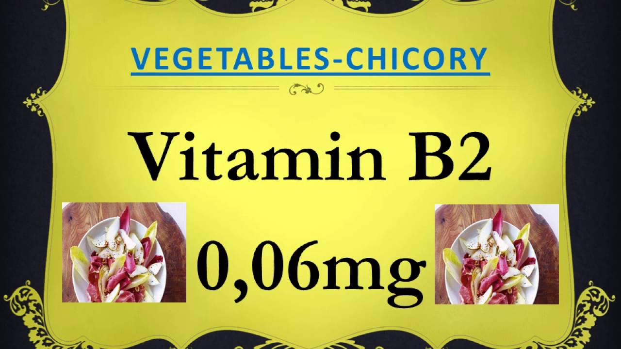 Chicory Vitamin content