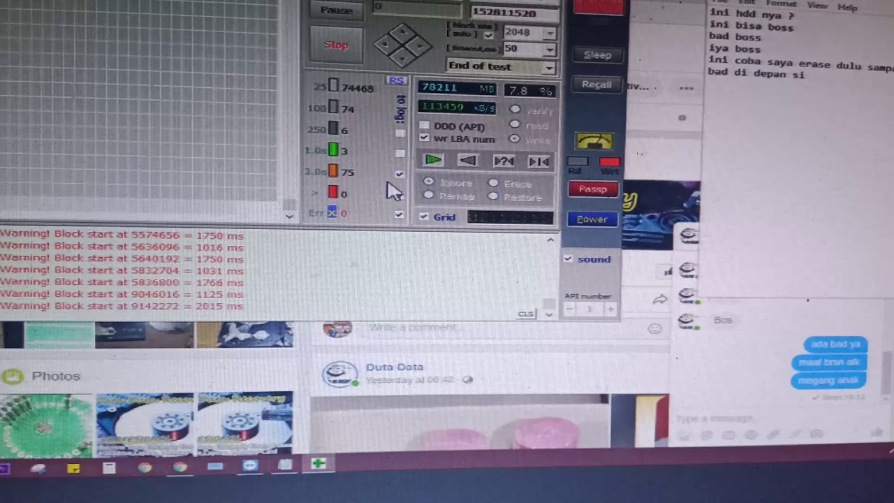 Coba perbaiki bad sector ringan 