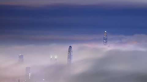 Time Lapse Stacking for Sea of Clouds Scenery