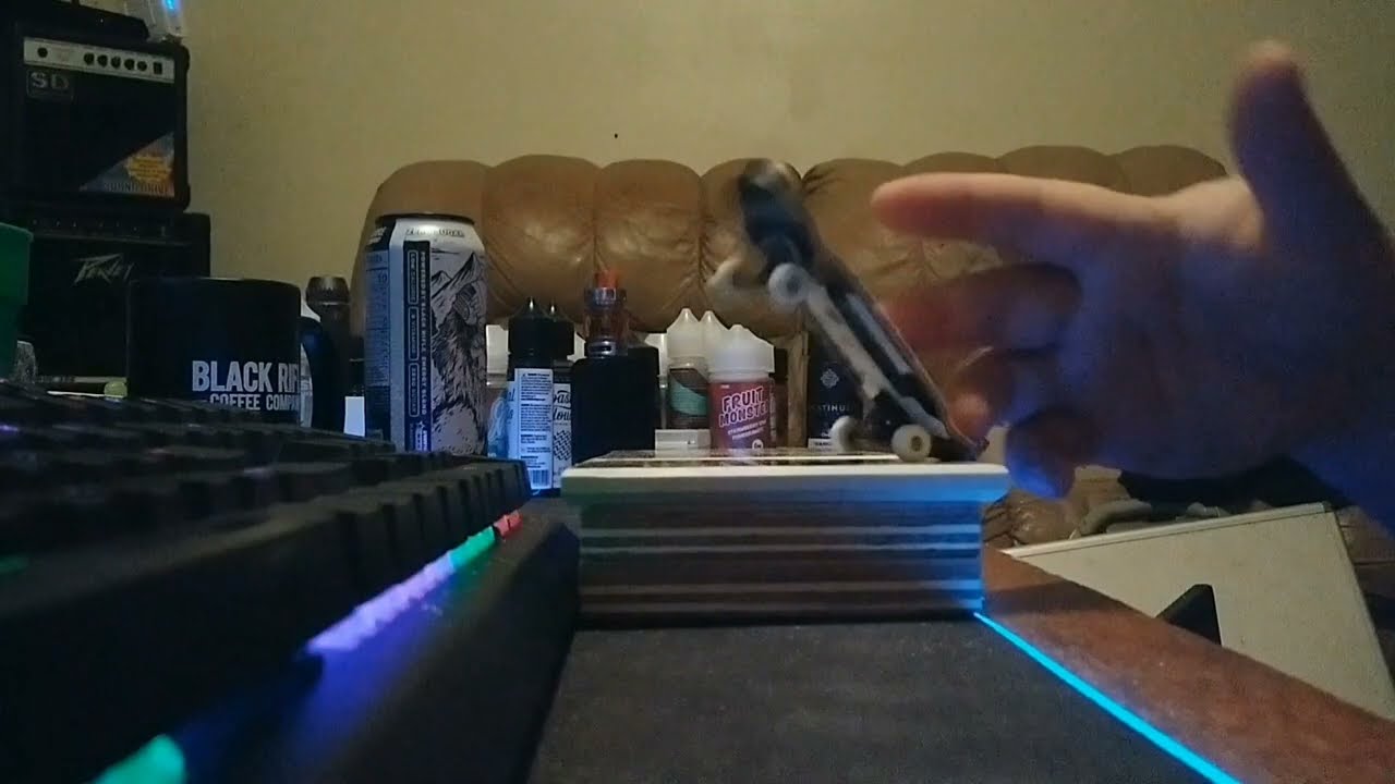 Double Flip To Front Side Blunt Slide.