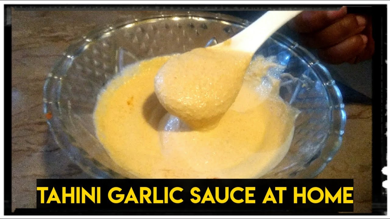 TAHINI SAUCE RECIPE Original Arabic Tahini Paste GarlicFor Shawarma
