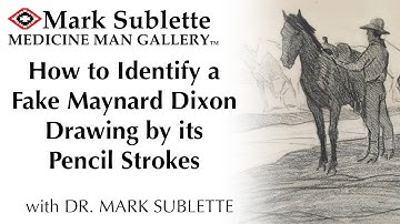 How to Identify a Fake Maynard Dixon Drawing by the Pencil Strokes