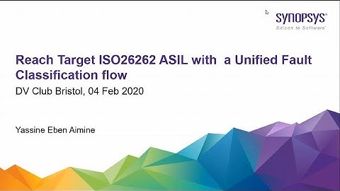 Reach your target ISO26262 ASIL with a unified fault classification flow
