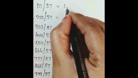 Easy maths tricks//divided by 37//magic number 37//division trick//