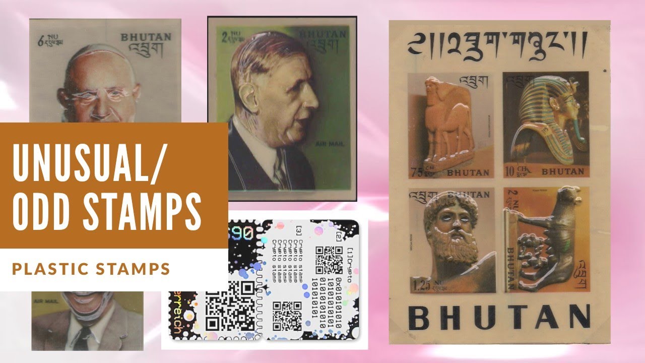 UNUSUAL/ODD STAMPS - PLASTIC STAMPS