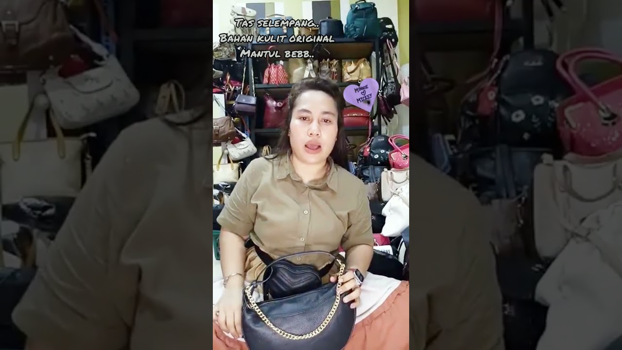 Tas selempang bahan kulit original mantul bebb..