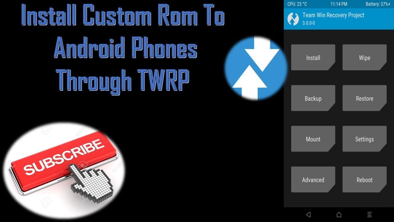 Install custom rom for any android phones using TWRP || 2018