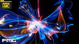 4K Video | abstract amorphous background yellow blue #97 | No Copyright loop video