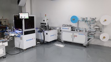 Automatic 3 Ply Face Mask Making Machine With Visual Inspection System and Packaging Function