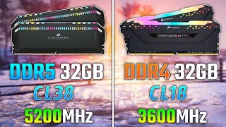 Ddr5 5200mhz Vs Ddr4 3600mhz Ram  I912900k  Rtx 3080 Ti  Gaming Test