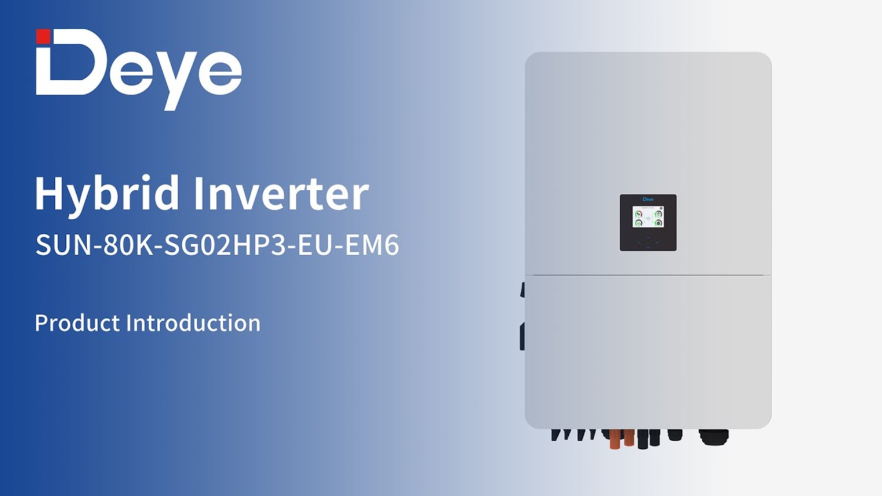 Hybrid Inverter: Deye C&I ESS Solutions - 80kW Hybrid Inverter & BOS-A/BOS-W