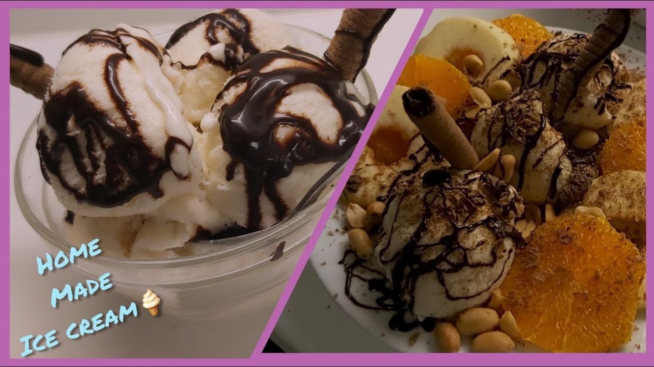 مثلجات بطريقة مبسطة������Home made ice cream - YouTube