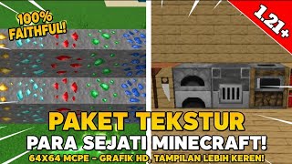 Texture Pack Faithful 64X64 MCPE 1.21+ Cocok Untuk Survival [No Lag] screenshot 2