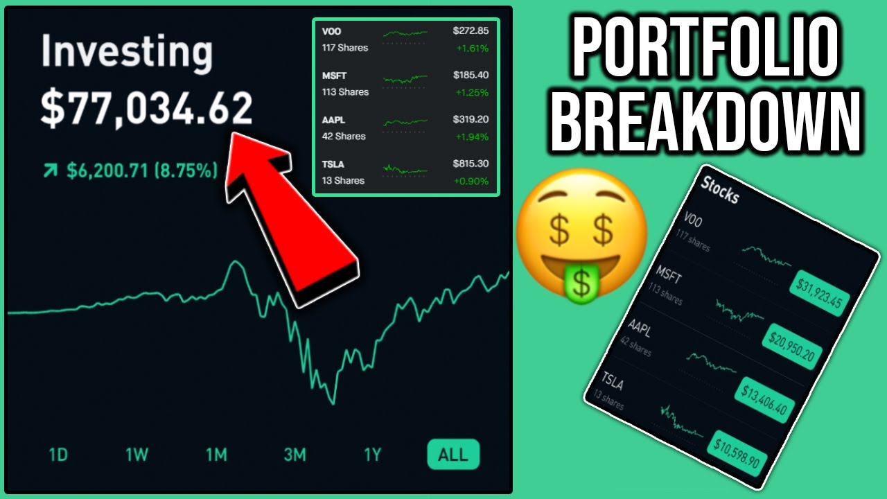 My 77,000 Stock Portfolio Robinhood Investing Stocks to Buy YouTube