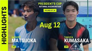 Hayato Matsuoka vs Takuya Kumasaka Highlights | Astana 2026 Round of 16