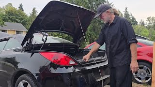 Pontiac G6 GTP hardtop convertible trunk lid fix ( part 1 of the rebuild )