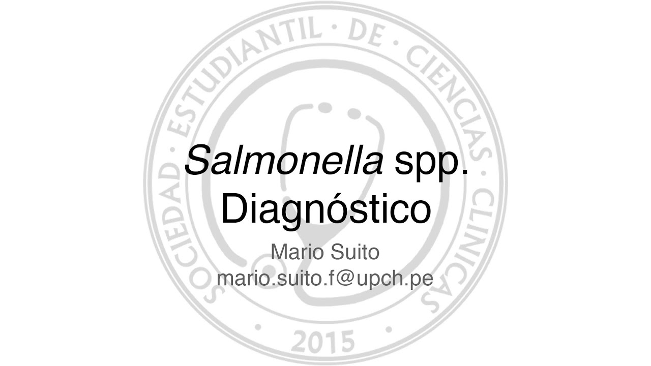 Salmonella spp - Diagnóstico