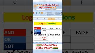 Computer Adda Telugu🔥MS Excel Tutorial Telugu🇮🇳MS Excel shorts💫 Excel 👌 మీకు తెలియని ఫార్ములాస్ 🔥