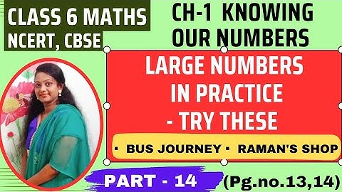 Try These - Large Numbers in Practice | Knowing Our Numbers Ch-1 | Class 6 Maths NCERT - Part 14