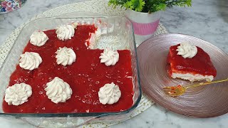 تحلية بالفراولة ساهلة اخفيفة و أبنينةdessert aux fraises تحليات باردة