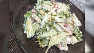 Попробуйте приготовить этот салат без добавления майонеза, вкус потрясающий.
