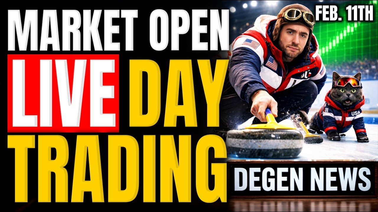 Stock Market Open, Unemployment Report & Live Day Trading