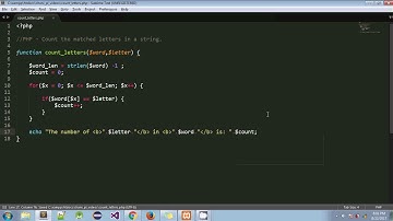 PHP - Count the matched letters in a string