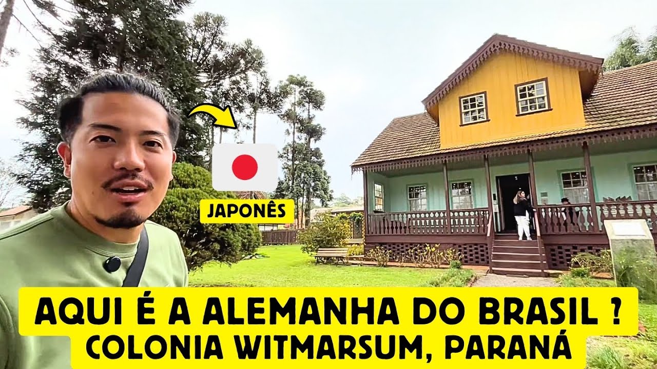 Um japonês encantado na cidade alemã do Brasil. Witmarsum, Paraná
