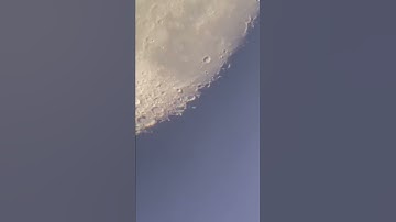 Panning across the moon with my Celestron telescope