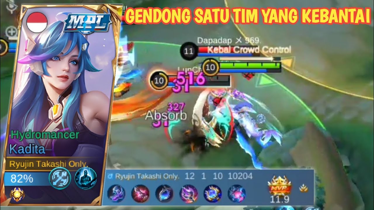 PUSH RANK AWAL SEASON GENDONG TIM MAKE KADITA - BUILD KADITA TERSAKIT | MLBB