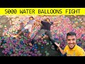 Holi 5000 water balloon fight 2024  holi water balloon fight  biggest water balloon fight