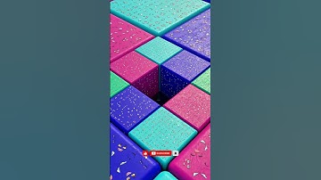 3D Dancing Cube Animation | Seamless Neon Loop #3danimation #3d #shorts